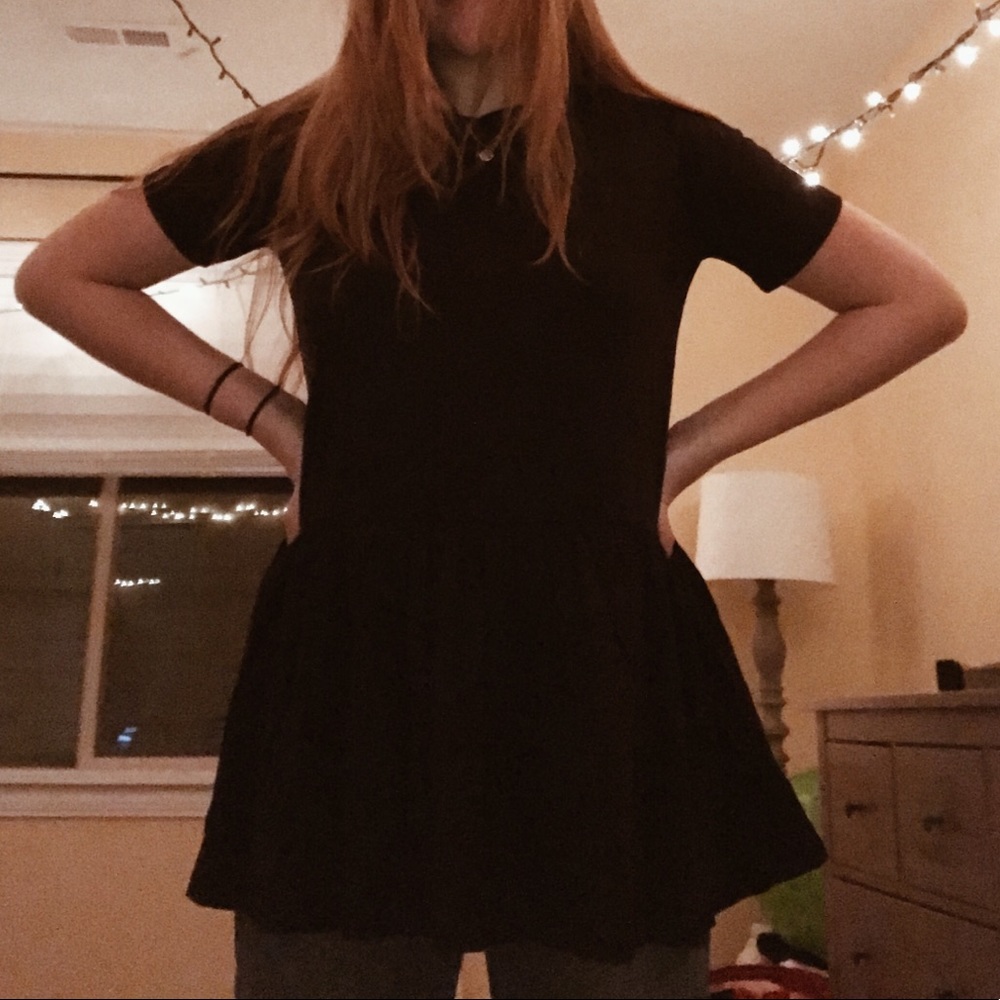 ASOS black shirt dress